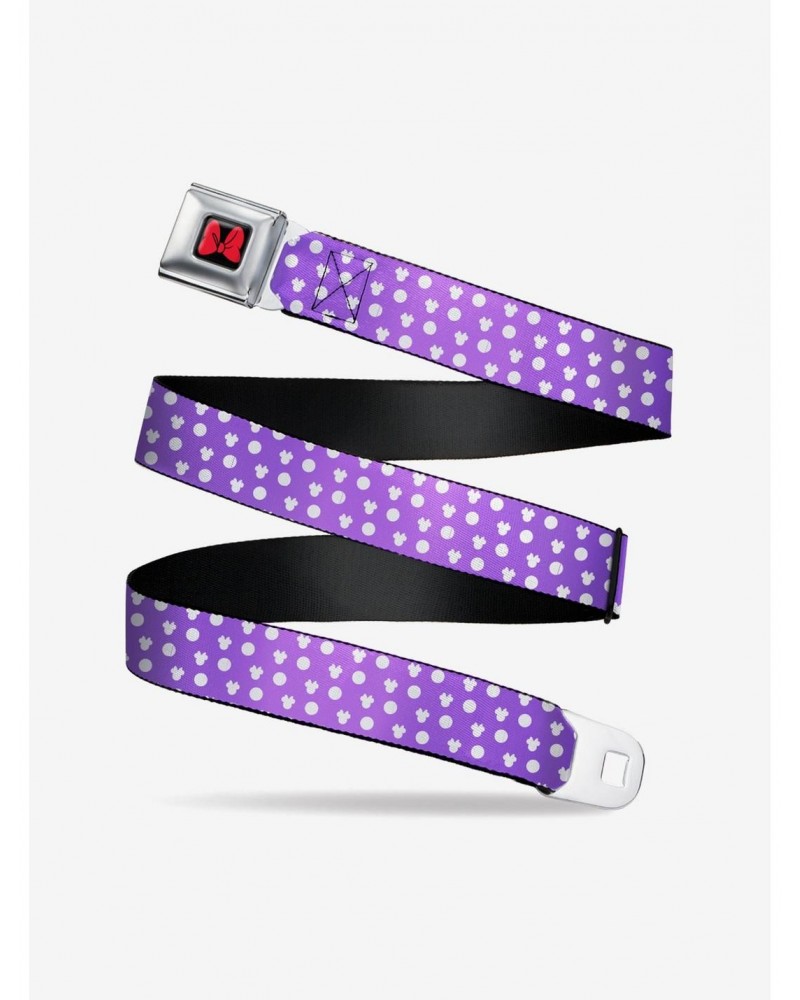 Disney Minnie Mouse Ears Monogram Dots Seatbelt Belt $10.96 Belts