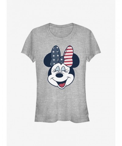 Disney Minnie Mouse America Bow Girls T-Shirt $8.37 T-Shirts