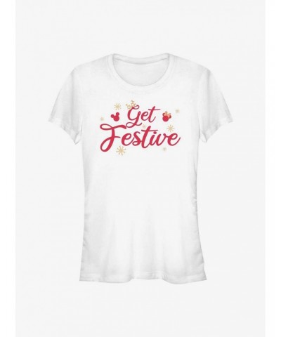 Disney Mickey Mouse Get Festive Girls T-Shirt $7.77 T-Shirts