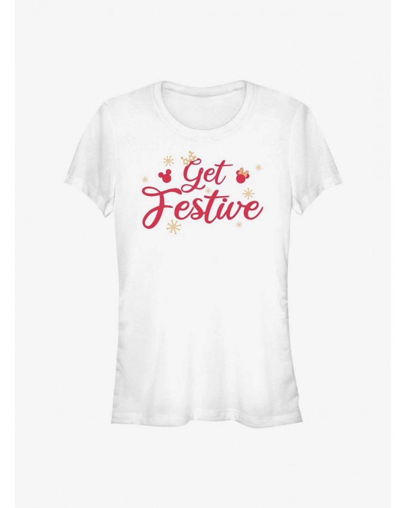 Disney Mickey Mouse Get Festive Girls T-Shirt $7.77 T-Shirts