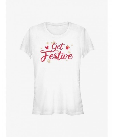 Disney Mickey Mouse Get Festive Girls T-Shirt $7.77 T-Shirts