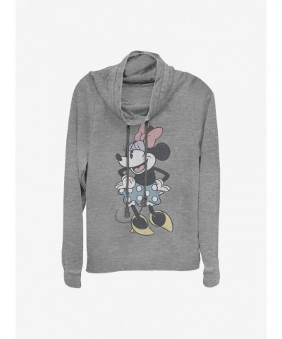 Disney Minnie Mouse Minnie Sass Cowlneck Long-Sleeve Girls Top $14.73 Tops