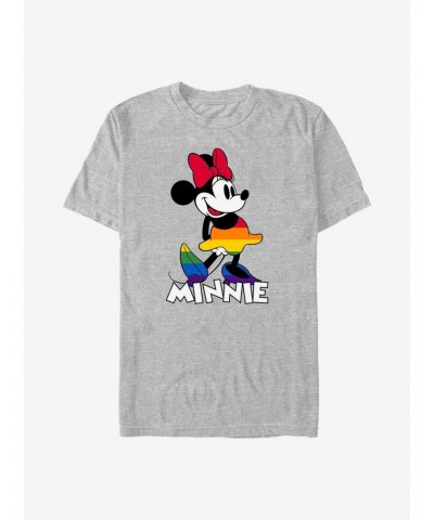 Disney Minnie Mouse Minnie Rainbow Dress Pride T-Shirt $7.46 T-Shirts