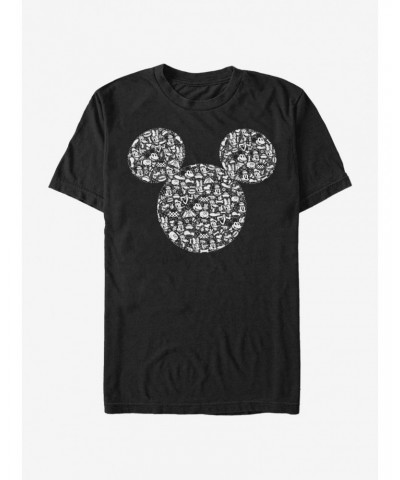 Disney Mickey Mouse Mickey Icons Fill T-Shirt $6.50 T-Shirts