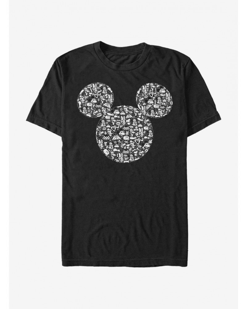 Disney Mickey Mouse Mickey Icons Fill T-Shirt $6.50 T-Shirts