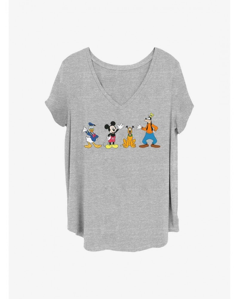 Disney Mickey Mouse 4 Friends Girls T-Shirt Plus Size $9.48 T-Shirts