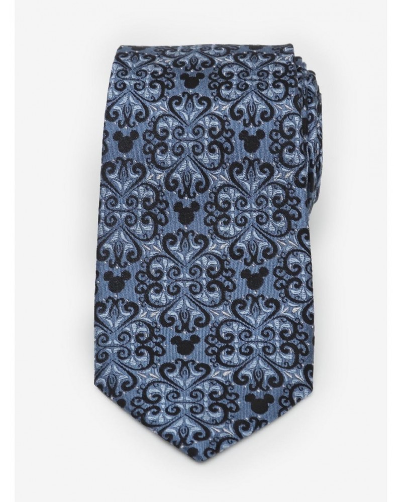 Disney Mickey Mouse Damask Tile Blue Tie $19.81 Ties