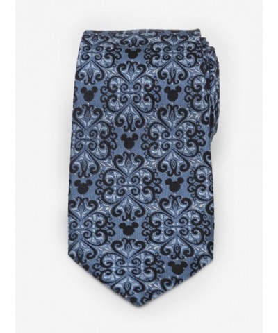 Disney Mickey Mouse Damask Tile Blue Tie $19.81 Ties