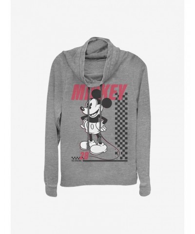 Disney Mickey Mouse Skate Twenty-Eight Cowlneck Long-Sleeve Girls Top $17.24 Tops