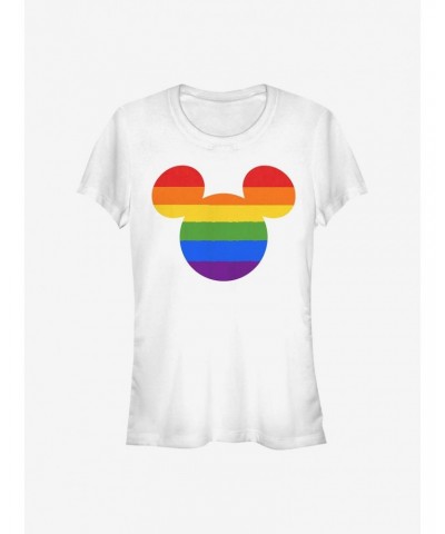 Disney Mickey Mouse Rainbow Ears Girls T-Shirt $8.17 T-Shirts