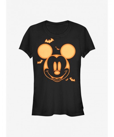 Disney Mickey Mouse Mickey Pumpkin Girls T-Shirt $9.96 T-Shirts