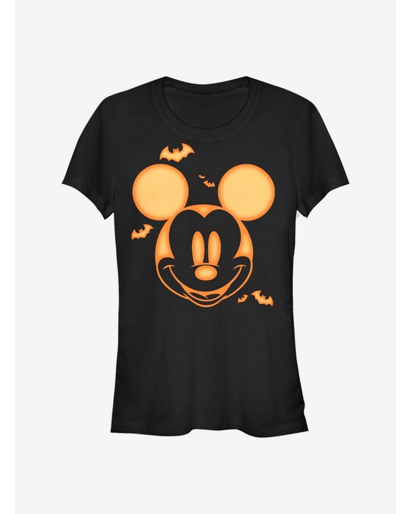 Disney Mickey Mouse Mickey Pumpkin Girls T-Shirt $9.96 T-Shirts