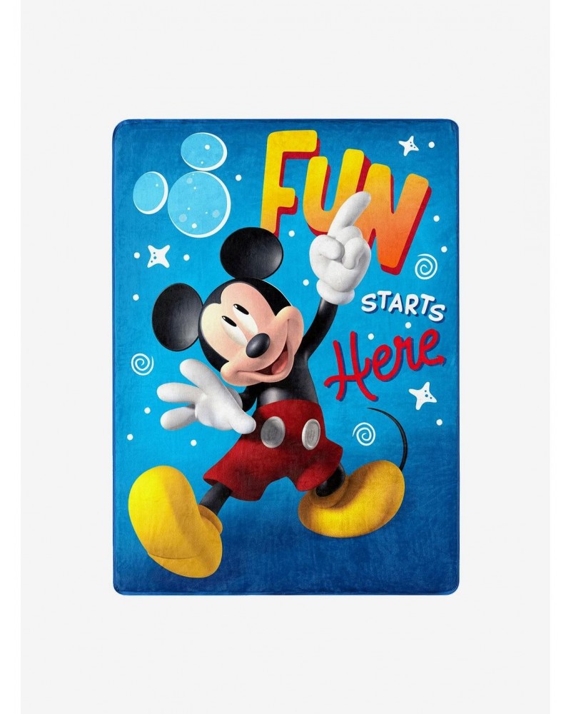 Disney Mickey Mouse Fun With Mickey Silk Touch Throw $14.66 Throws