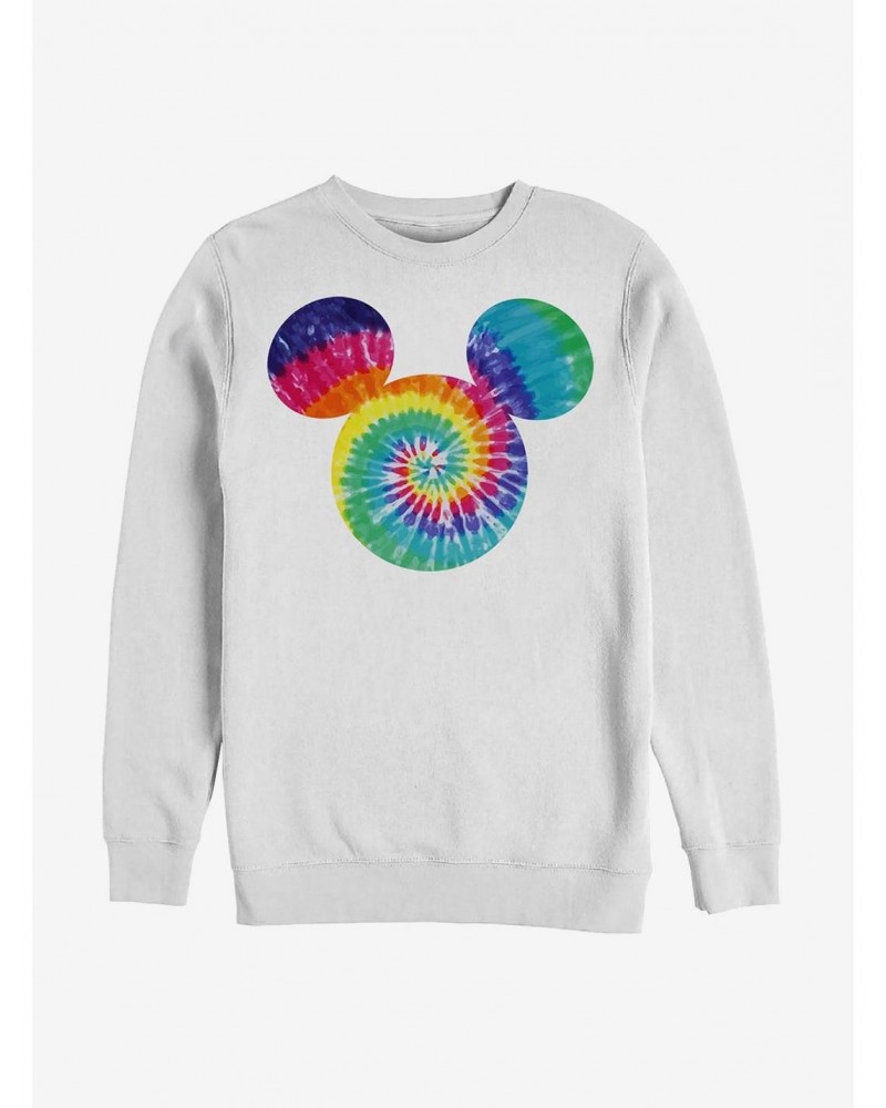 Disney Mickey Mouse Mickey Tie Dye Fill Crew Sweatshirt $13.58 Sweatshirts