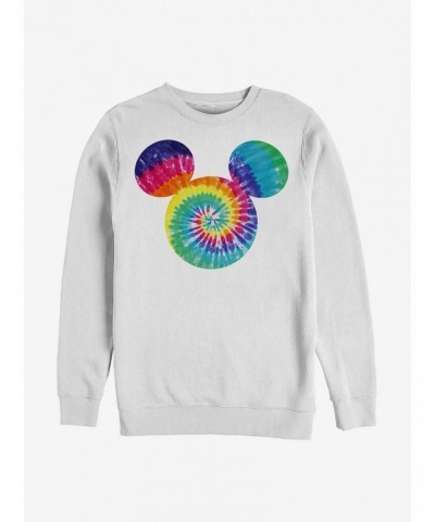 Disney Mickey Mouse Mickey Tie Dye Fill Crew Sweatshirt $13.58 Sweatshirts