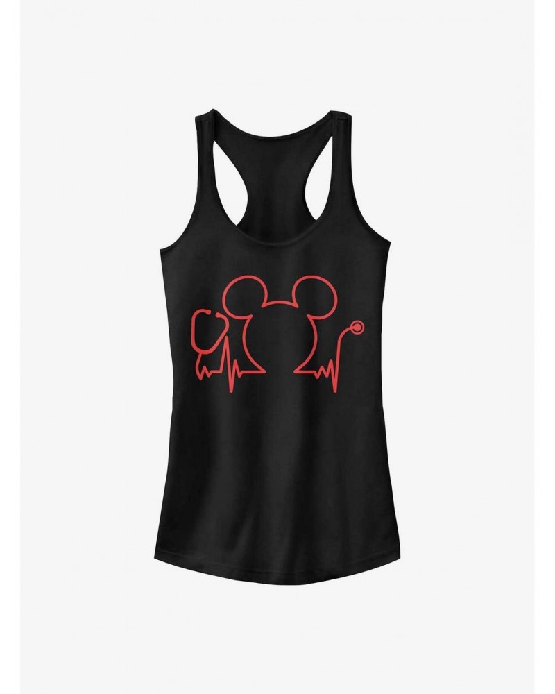 Disney Mickey Mouse Nurses Day Heartbeat Girls Tank $6.18 Tanks