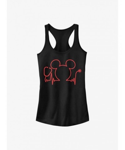 Disney Mickey Mouse Nurses Day Heartbeat Girls Tank $6.18 Tanks