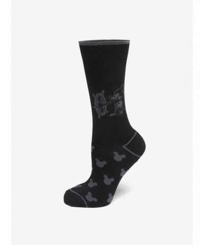 Disney Steamboat Willie Black Socks $7.56 Socks