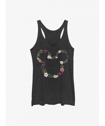 Disney Mickey Mouse Floral Mickey Girls Tank $7.46 Tanks