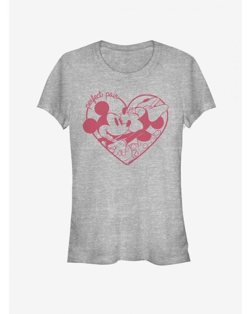 Disney Mickey Mouse And Minnie Mouse Perfect Pair Girls T-Shirt $8.96 T-Shirts