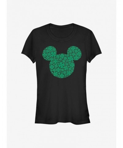 Disney Mickey Mouse Mickey Clover Fill Girls T-Shirt $9.76 T-Shirts