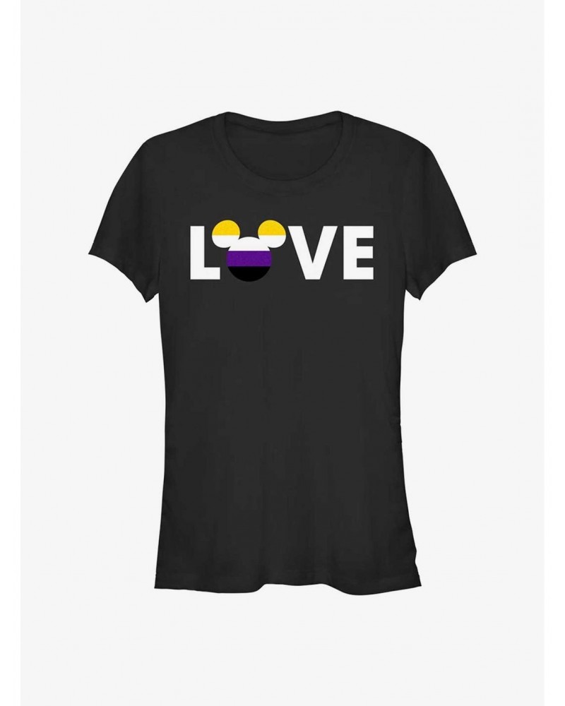 Disney Mickey Mouse Non-Binary Love Pride T-Shirt $6.37 T-Shirts