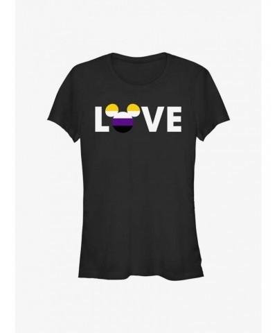 Disney Mickey Mouse Non-Binary Love Pride T-Shirt $6.37 T-Shirts