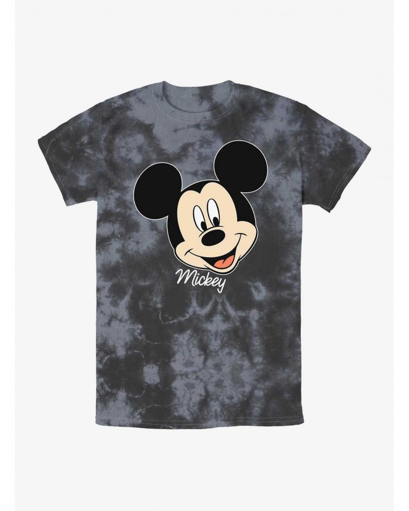 Disney Mickey Mouse Big Face Tie-Dye T-Shirt $9.74 T-Shirts