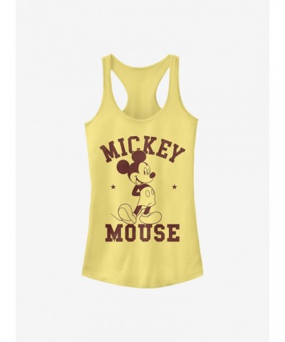 Disney Mickey Mouse Mickey Goes To College Girls Tank $9.56 Tanks