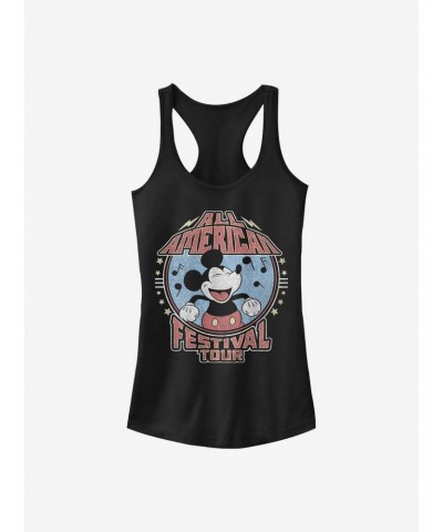 Disney Mickey Mouse All American Festival Tour Girls Tank $8.37 Tanks