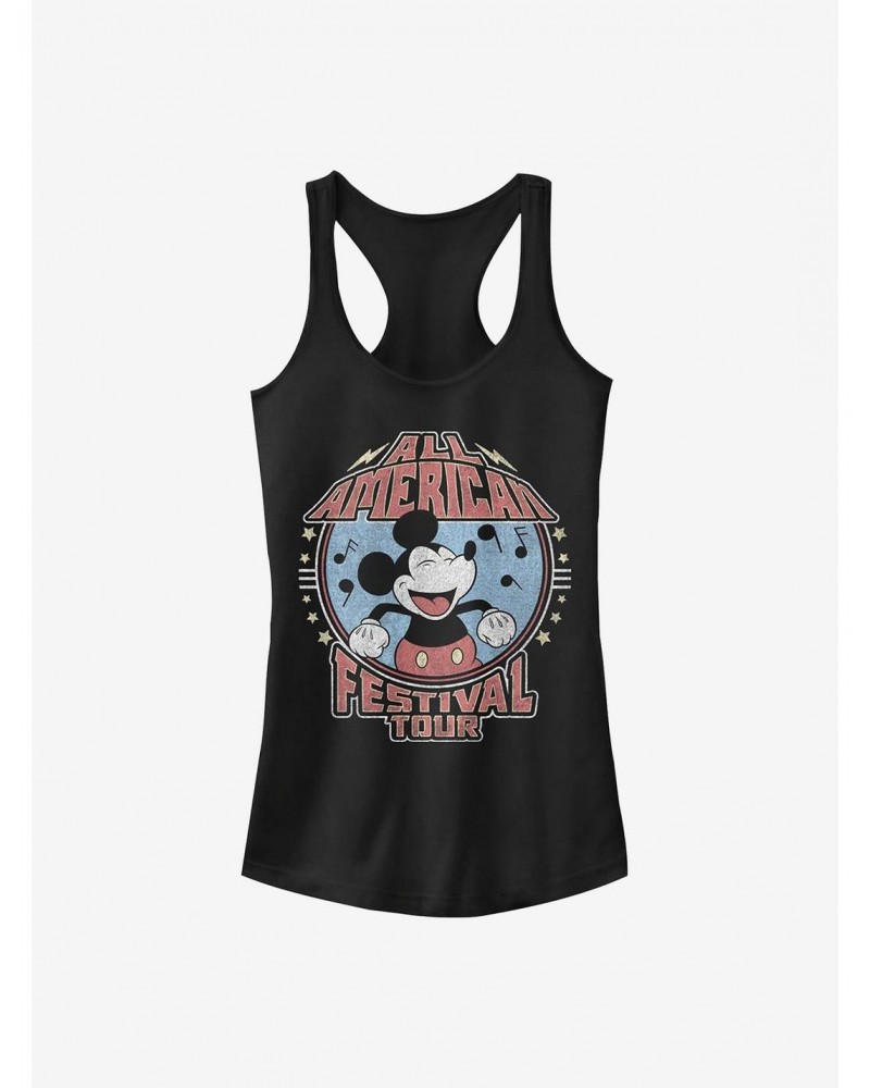 Disney Mickey Mouse All American Festival Tour Girls Tank $8.37 Tanks