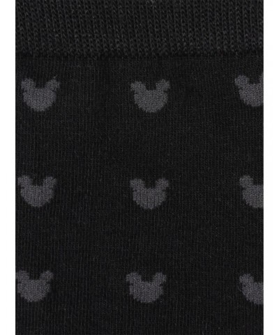 Disney Mickey Mouse Silhouette Motif Black Men's Socks $7.36 Socks