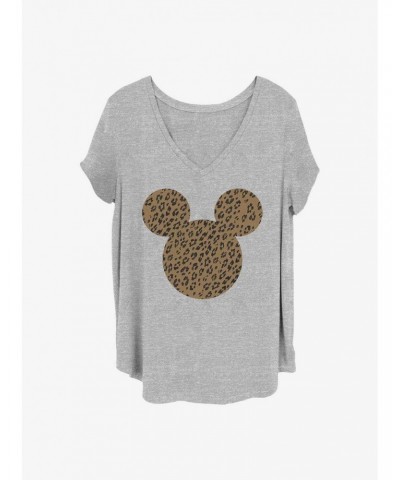 Disney Mickey Mouse Cheetah Mouse Girls T-Shirt Plus Size $6.94 T-Shirts