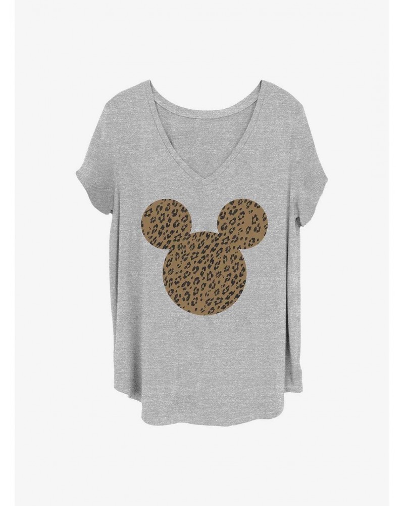 Disney Mickey Mouse Cheetah Mouse Girls T-Shirt Plus Size $6.94 T-Shirts