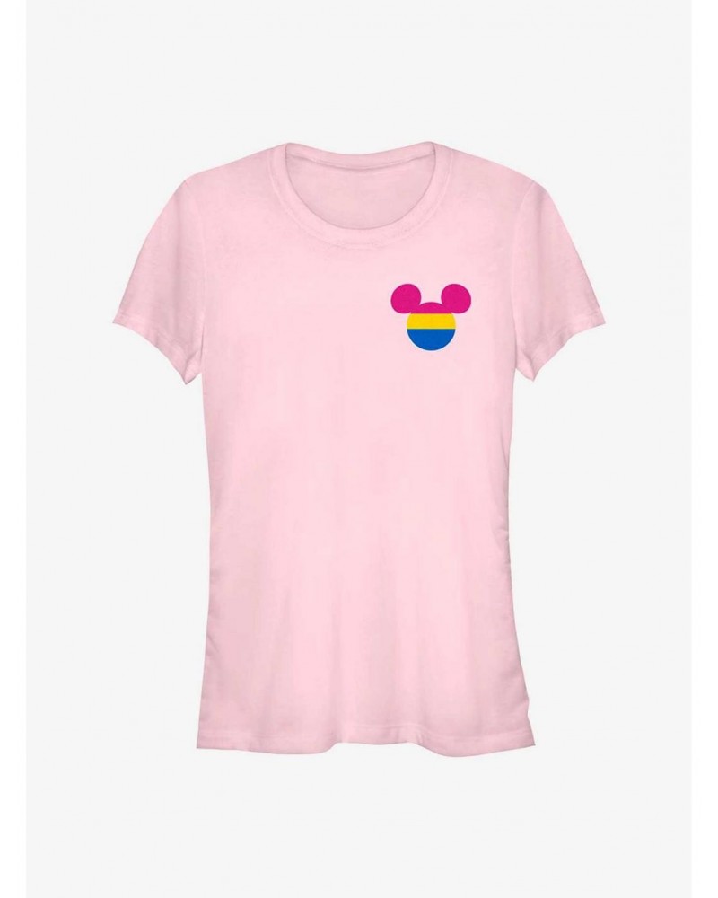 Disney Mickey Mouse Pansexual Badge Pride T-Shirt $6.37 T-Shirts