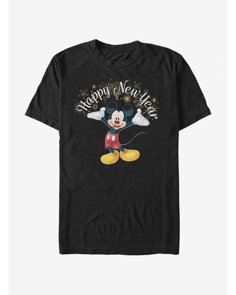 Disney Mickey Mouse Mickey Happy New Year T-Shirt $8.41 T-Shirts