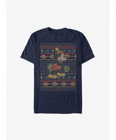 Disney Mickey Mouse Vintage Ugly Christmas Extra Soft T-Shirt $9.09 T-Shirts