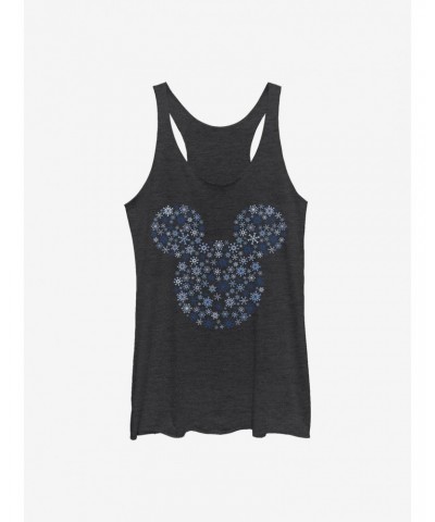 Disney Mickey Mouse Mickey Ear Snowflakes Girls Tank $6.22 Tanks