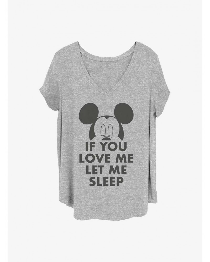 Disney Mickey Mouse Let Me Sleep Girls T-Shirt Plus Size $6.94 T-Shirts