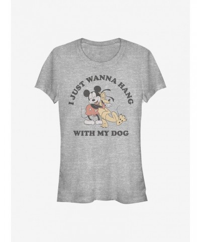 Disney Mickey Mouse Mickey Dog Fill Lover Girls T-Shirt $8.37 T-Shirts