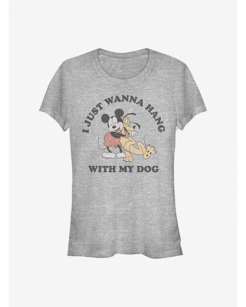 Disney Mickey Mouse Mickey Dog Fill Lover Girls T-Shirt $8.37 T-Shirts