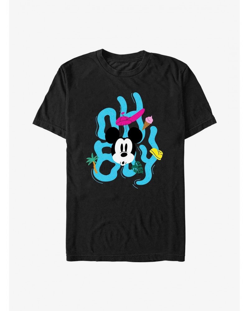 Disney Mickey Mouse Oh Boy Face T-Shirt $7.65 T-Shirts