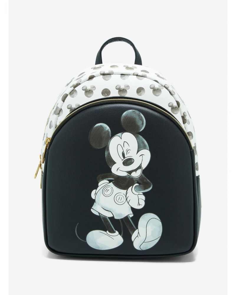 Loungefly Disney Mickey Mouse Black & White Icon Mini Backpack $20.97 Backpacks