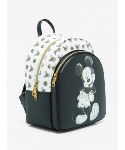 Loungefly Disney Mickey Mouse Black & White Icon Mini Backpack $20.97 Backpacks