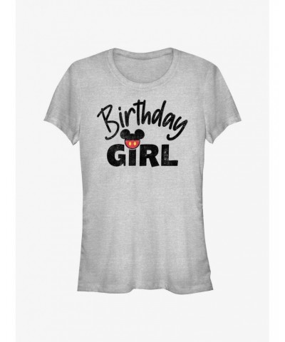 Disney Mickey Mouse Birthday Girl Mouse Ears Girls T-Shirt $5.98 T-Shirts