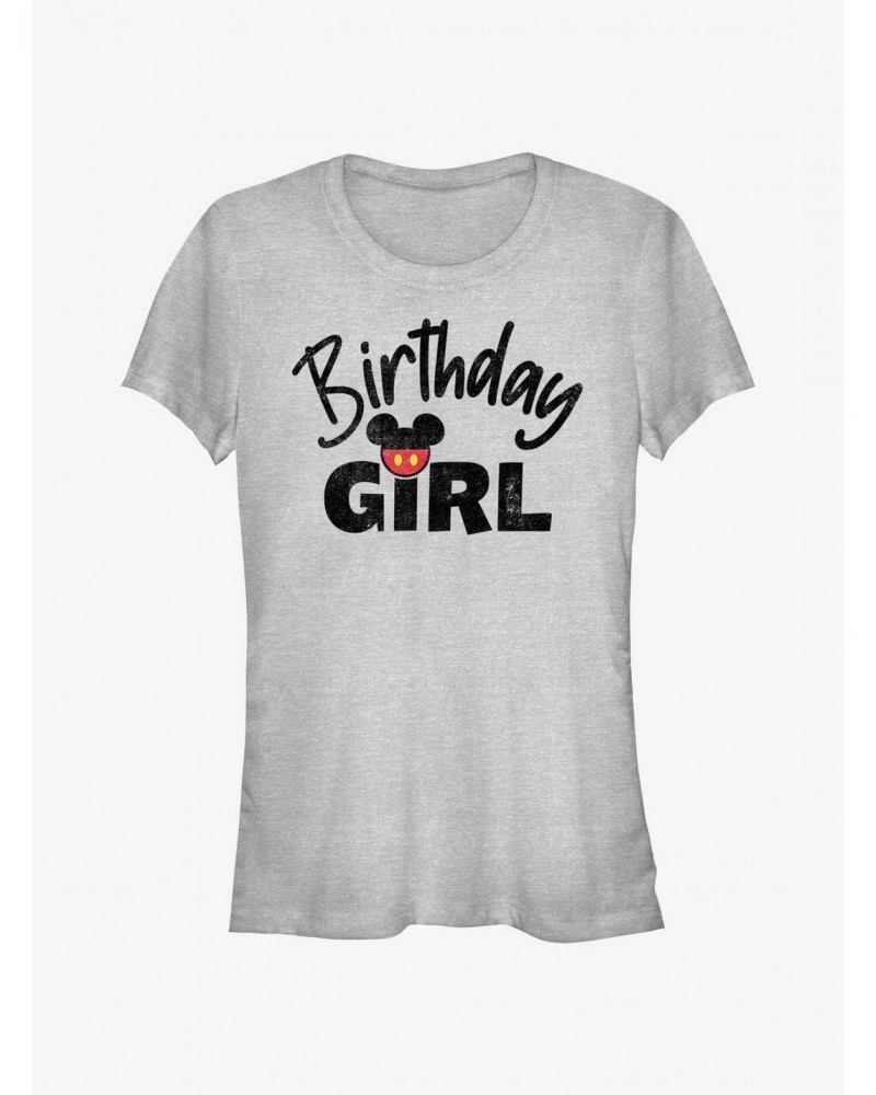 Disney Mickey Mouse Birthday Girl Mouse Ears Girls T-Shirt $5.98 T-Shirts