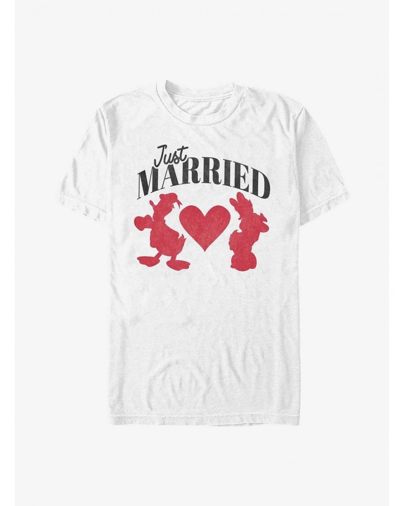 Disney Mickey Mouse Just Married T-Shirt $9.37 T-Shirts