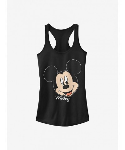 Disney Mickey Mouse Mickey Big Face Girls Tank $9.56 Tanks