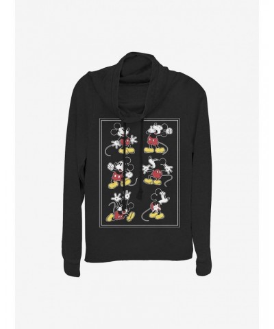 Disney Mickey Mouse Mickey Looks Cowlneck Long-Sleeve Girls Top $16.52 Tops