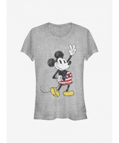 Disney Mickey Mouse American Mouse Girls T-Shirt $7.57 T-Shirts